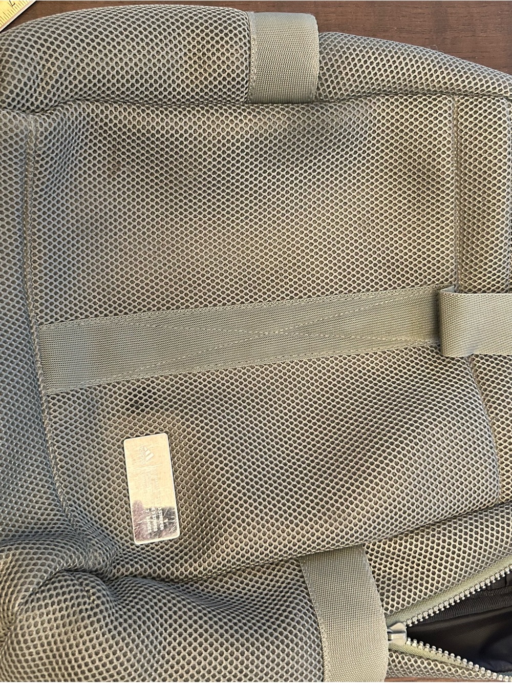 adidas Black Interior Backpack Organizer with Olive Trim